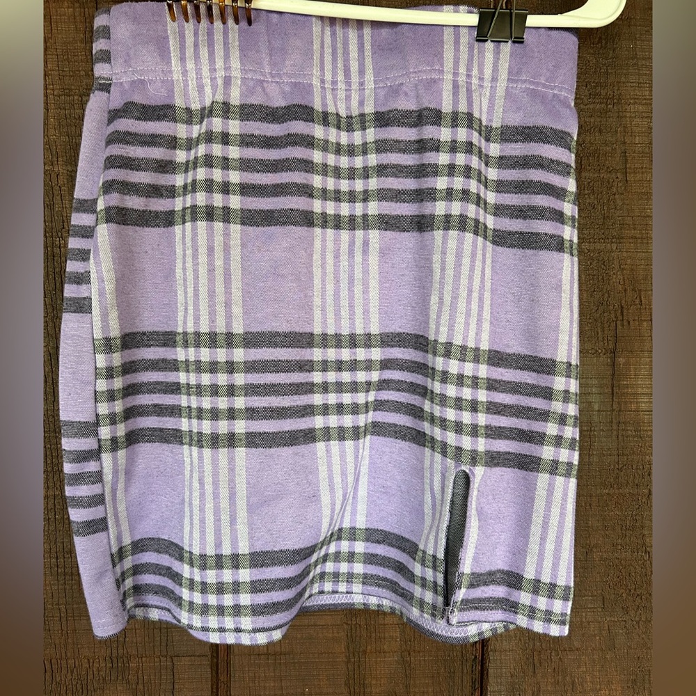 Streetwear Society purple plaid shirt